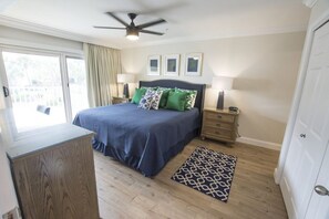 2 bedrooms, desk, iron/ironing board, travel crib