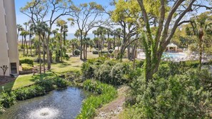 Property grounds - 201 Windsor Place - Sleeps 7 - Great Rates - Beautiful Oceanfront Complex! (Hilton Head Island)