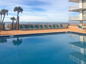 Una piscina riscaldata