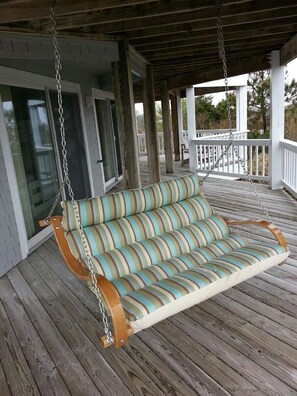 Terrace/patio - Let yourself be "Swept Away"  BOOK OUR BEAUTIFUL HOME NOW FOR 2026 (Corolla)