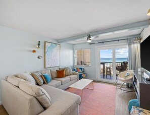 TV, DVD player, video library