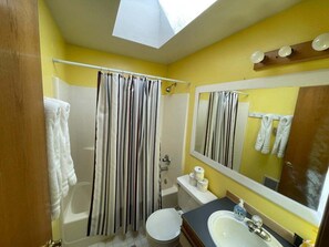 Hair dryer, towels