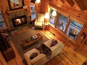 Smart TV, chimenea, videojuegos, reproductor de DVD