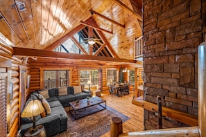 Smart TV, fireplace, DVD player