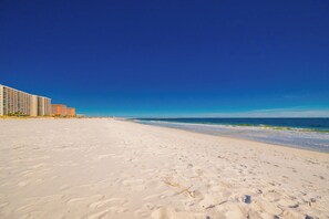 En la playa