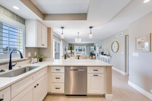 Private kitchen - Gorgeous 2B/2B Gulf Front Condo at Sand Caper! Just Completely Remodeled! NEW LISTING! (Fort Myers Beach)