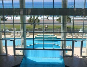 Indoor pool, outdoor pool - Majestic Sun 411B- 2bd deluxe unit w/gulf views & (Miramar Beach)