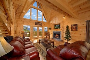 TV, fireplace, DVD player