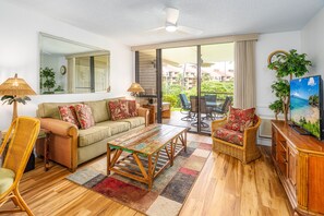 TV, DVD player, table football, ping pong