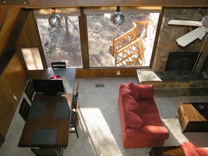 Living area - Hibernation Hideaway Rustic Cabin In The Forest (Greer)