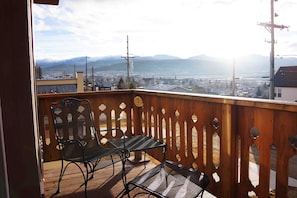 Back patio deck, view to the east