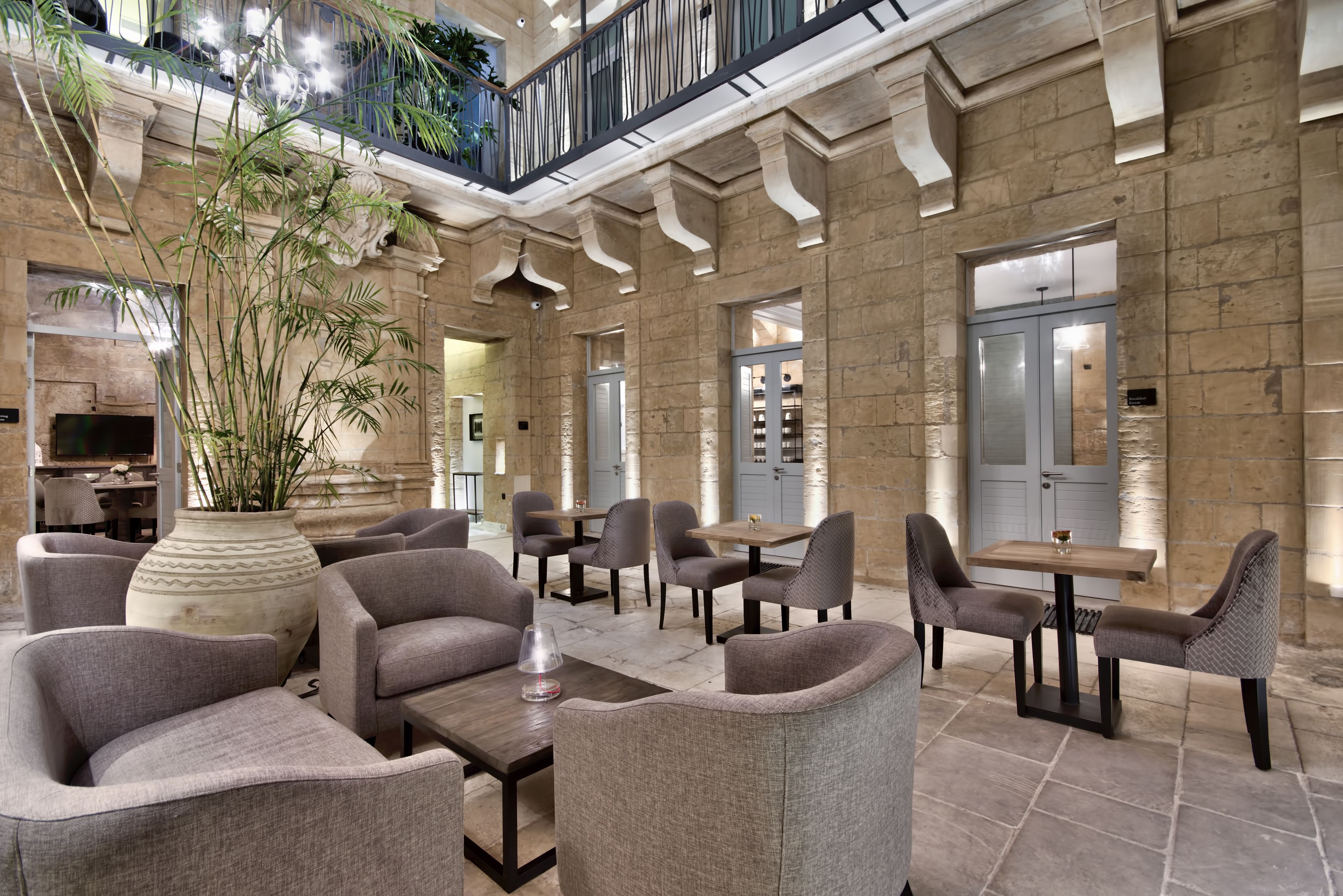 Sala de estar en el lobby