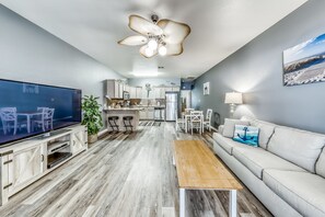 TV, DVD player - Dog-friendly townhome complete with pool (Corpus Christi)