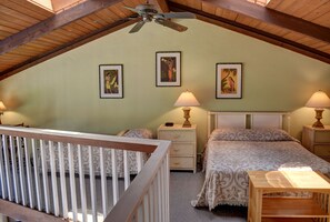 2 bedrooms, desk, iron/ironing board, internet