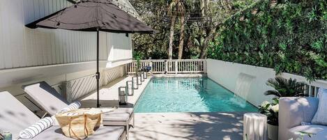 A heated pool
