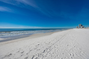 Na praia