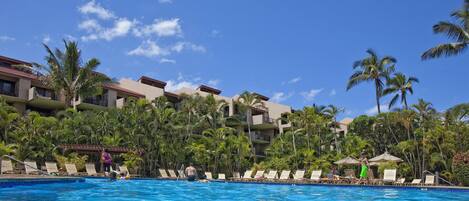 屋外プール、温水プール