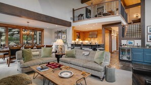 Smart TV, fireplace, video games, offices