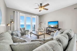 TV, DVD player, stereo