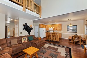 TV, fireplace, DVD player, table football