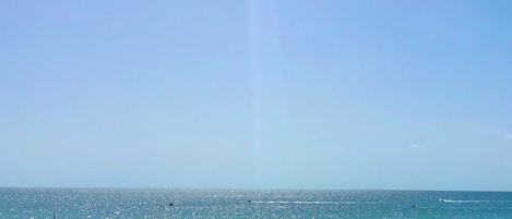 在海滩