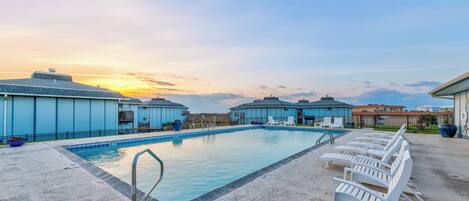 A heated pool