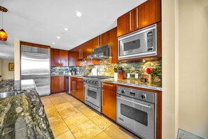 Fridge, microwave, oven, dishwasher - KBM Resorts | FREE CAR | Honua Kai Hokulani | Oceanfront | 3-Bedroom Ground Floor Condo! HKH-150 (Lahaina)