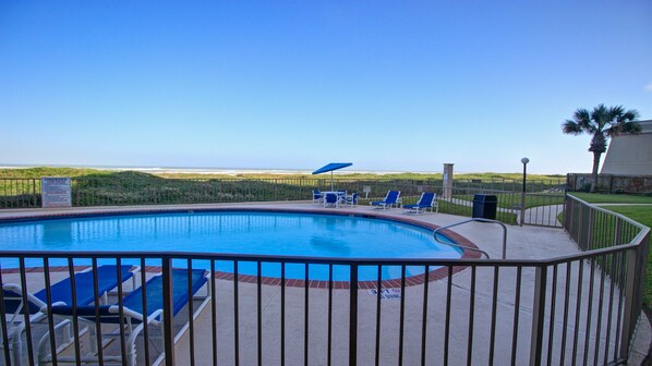 A heated pool
