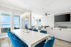 Dining - SALER SHORES: 4-Story Gulf Front Home w/ Pool, Game Room, Elevator in Private Community! (Miramar Beach)