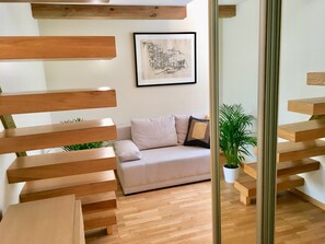 City Apartment, 1 Bedroom, Courtyard View, Courtyard Area | 1 bedroom, iron/ironing board, free WiFi - Salome OLD TOWN apartments (Vilnius)