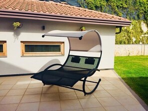 Basic Apartment, Pool View | Terrace/patio