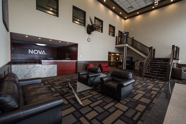 Check-in/check-out kiosk