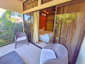 Habitación doble Confort, 1 cama King size, para no fumadores, balcón | Balcón