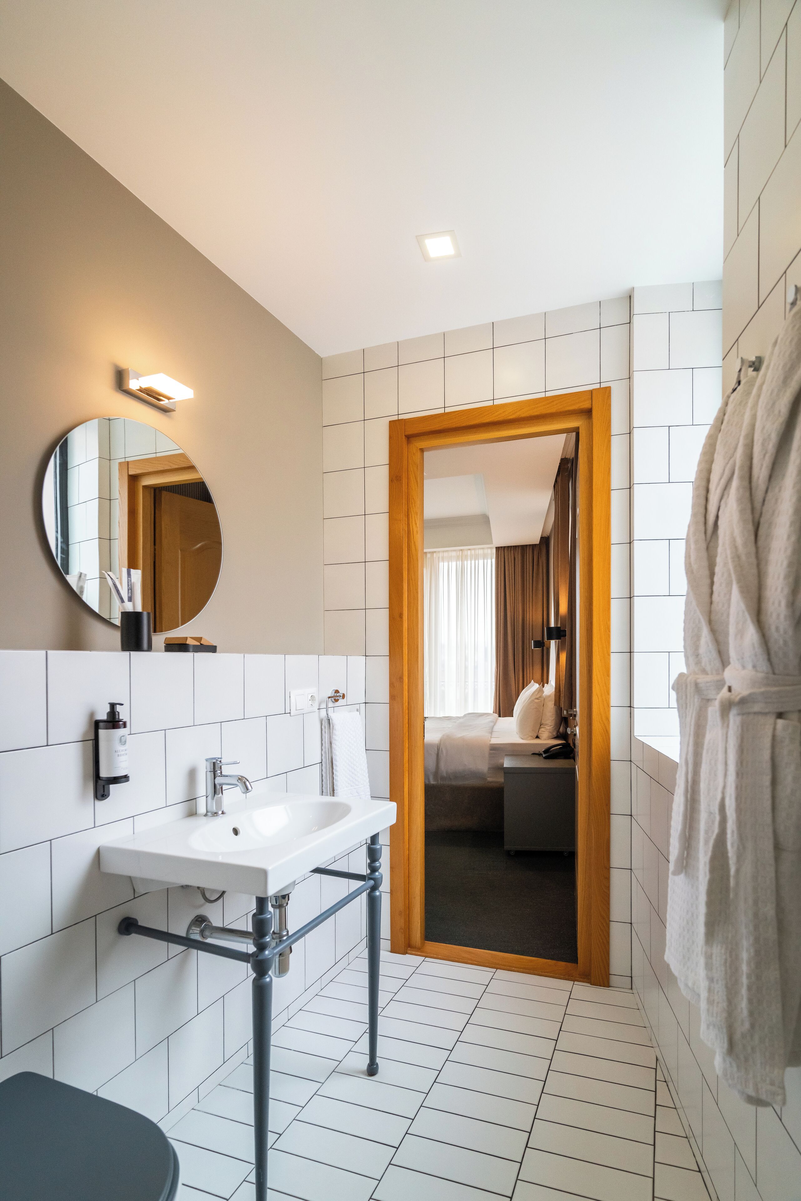 shower, free toiletries, hair dryer, bathrobes