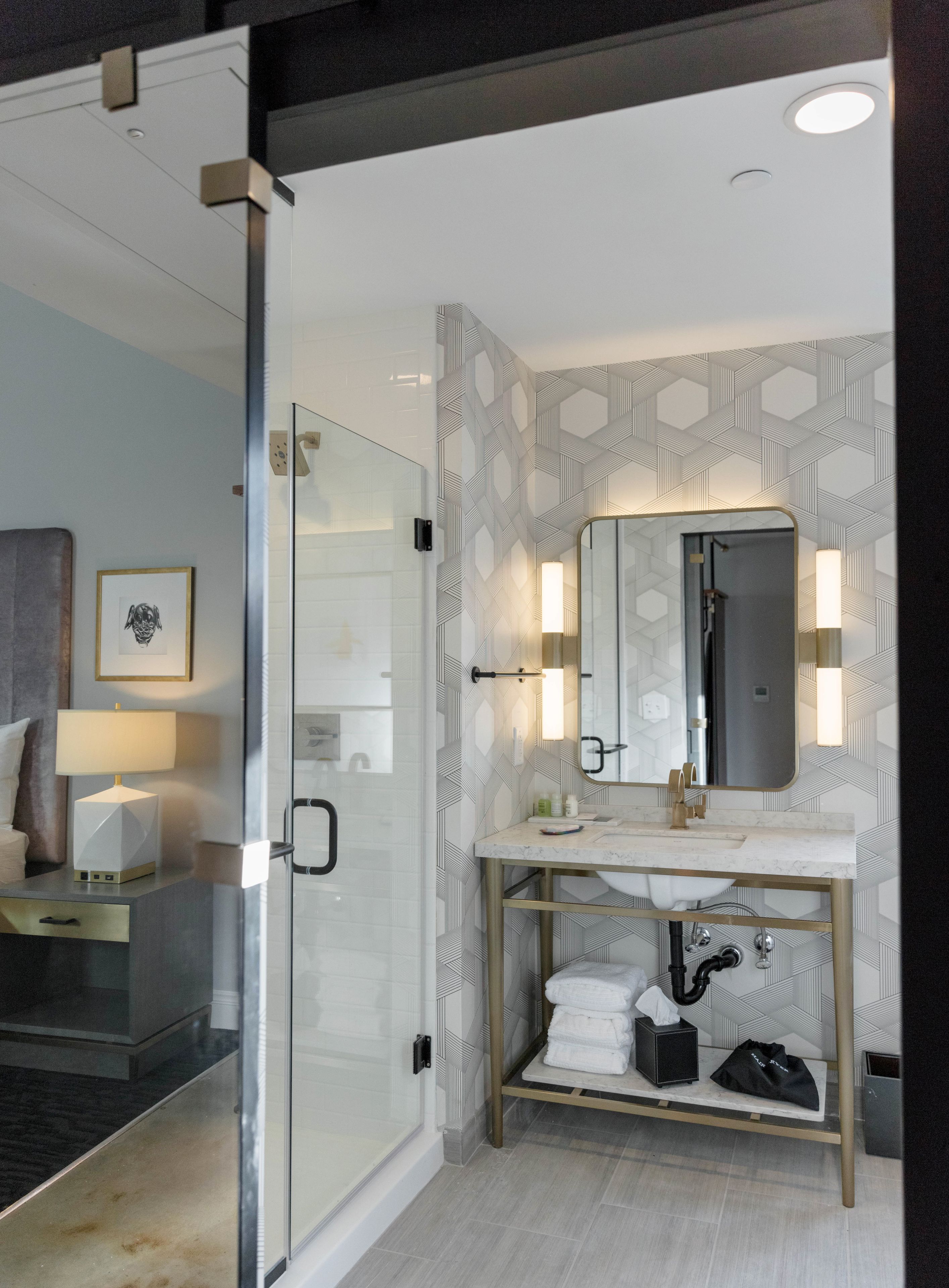 room, 1 king bed | bathroom | shower, free toiletries, hair dryer, bathrobes