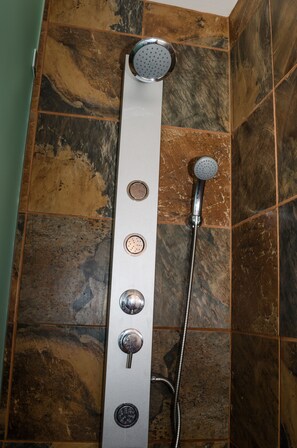 Design Apartment, Sea View | Bathroom shower - Greenways Golf Estate Sea View Apartment (Cape Town)