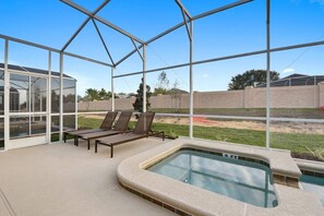 Terrace/patio - Blue Moon Valley Villa: Private Pool/Spa! (Davenport)