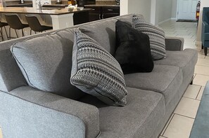 Flat-screen TV, table football