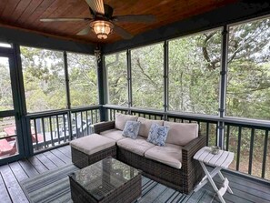 TV, Netflix, streaming services - Crows Nest:  Dog friendly home, wonderful decking, screened porch. (Ocracoke)