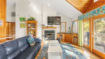 TV, fireplace, DVD player