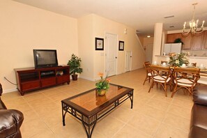 TV, table football, ping pong