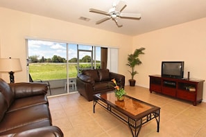 TV, table football, ping pong