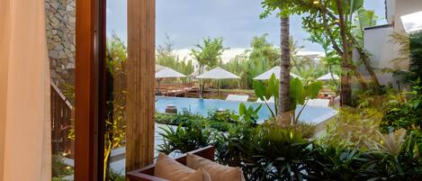 Club-Suite, Balkon, Seeblick | Balkon