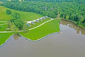 Exterior - Lakefront Columbia Cabin w/ Porch & Shared Dock (Columbia)