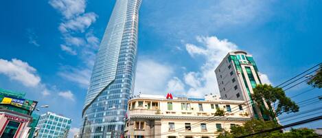 Stadsutsikt från boendet