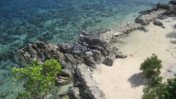 On the beach, snorkeling, kayaking