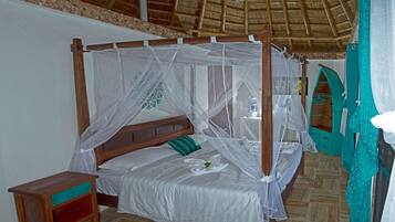 Panoramic Villa, 1 King Bed, Sea View | 1 bedroom, desk, bed sheets