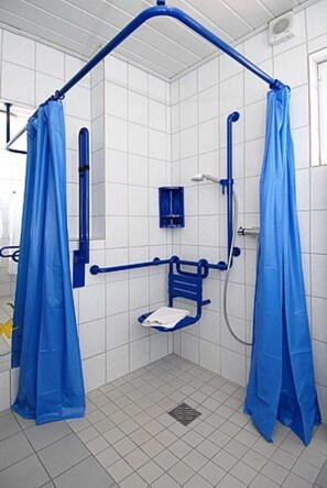 Een douche, een haardroger