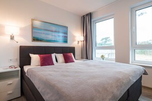 3 bedrooms, desk, travel cot, WiFi - Apartment Diamant with penthouse flair - Oasis on the lagoon - Diamant (4-6) (Garz/Usedom)
