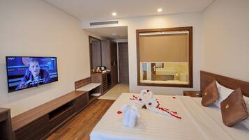 Deluxe Double or Twin Room, Balcony, Sea View | View from room